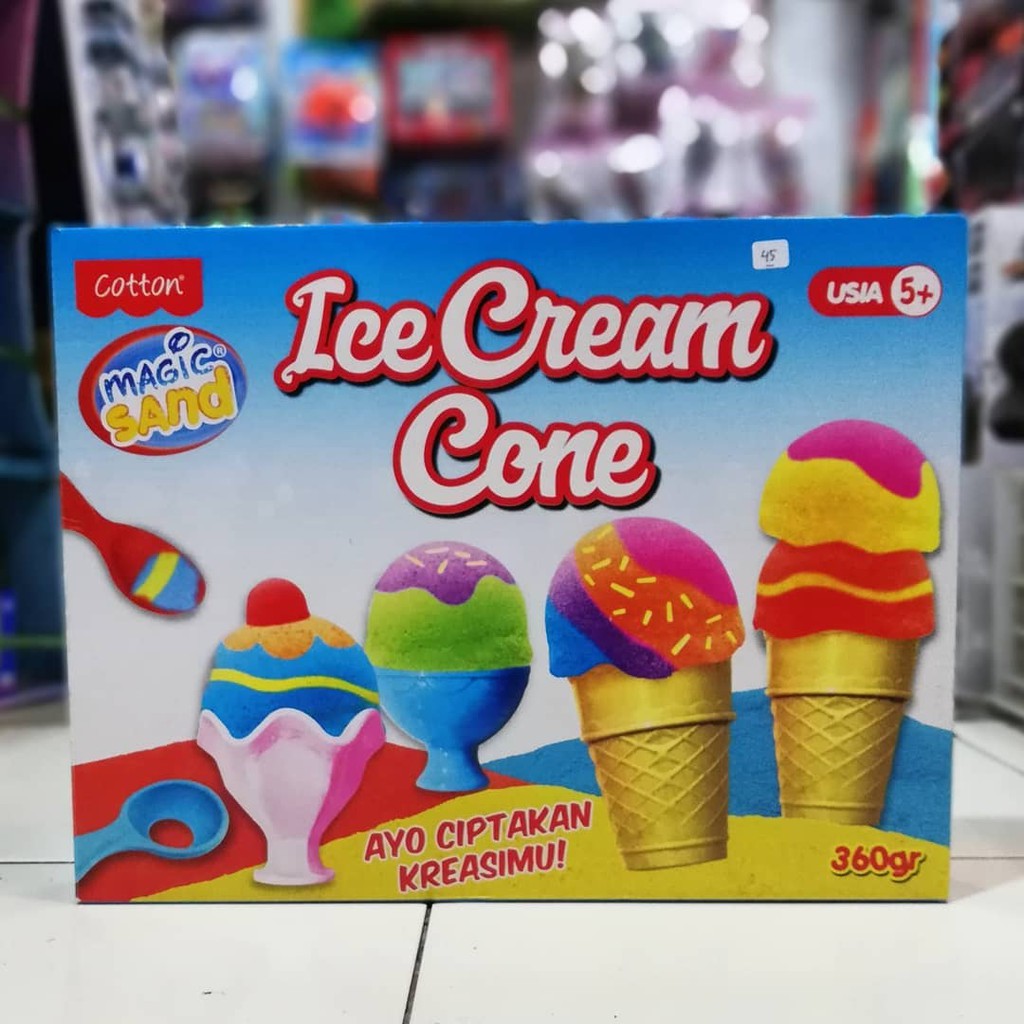 kinetic sand ice cream cone
