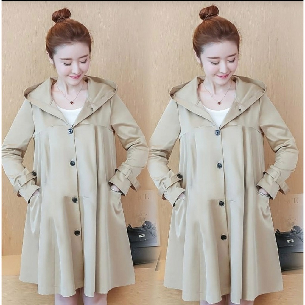FWG - LONG HOODIE AINA POCKET / SWEATER HODIE / SWEATER KOREA / SWEATER WANITA / BLAZER