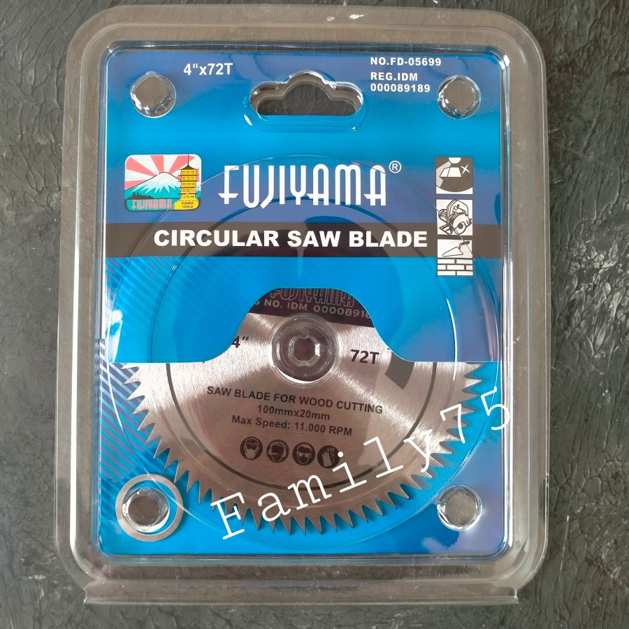 Mata Circular Saw 4 in 72t Mata Gerinda Potong Kayu 4 inch Mata Circle