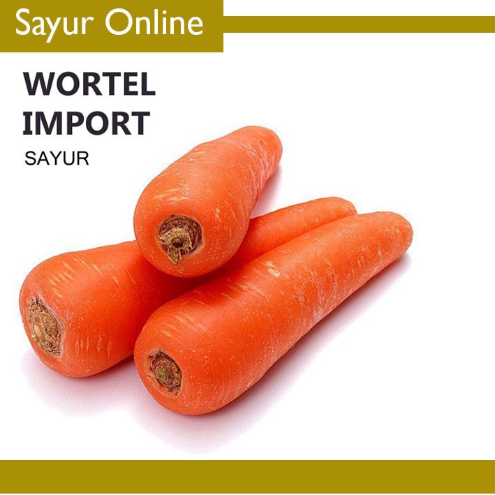 

[Sayuronline]WORTEL IMPORT / IMPOR SUPER - FRESH [500g]