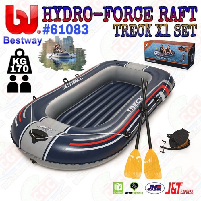 Perahu karet 2 orang Bestway 61083 Hydro Force Raft Treck X1 Set