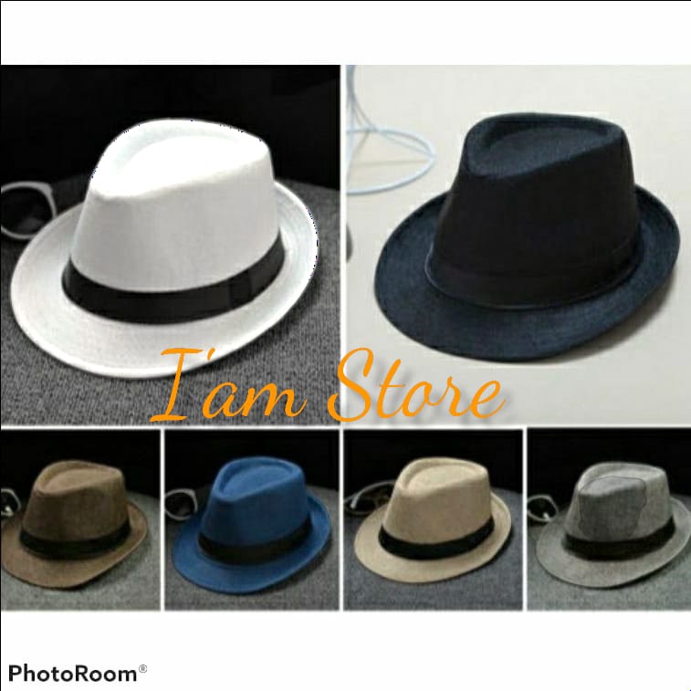 Topi Fedora hat/topi fashion pria&amp;wanita/topi jazz