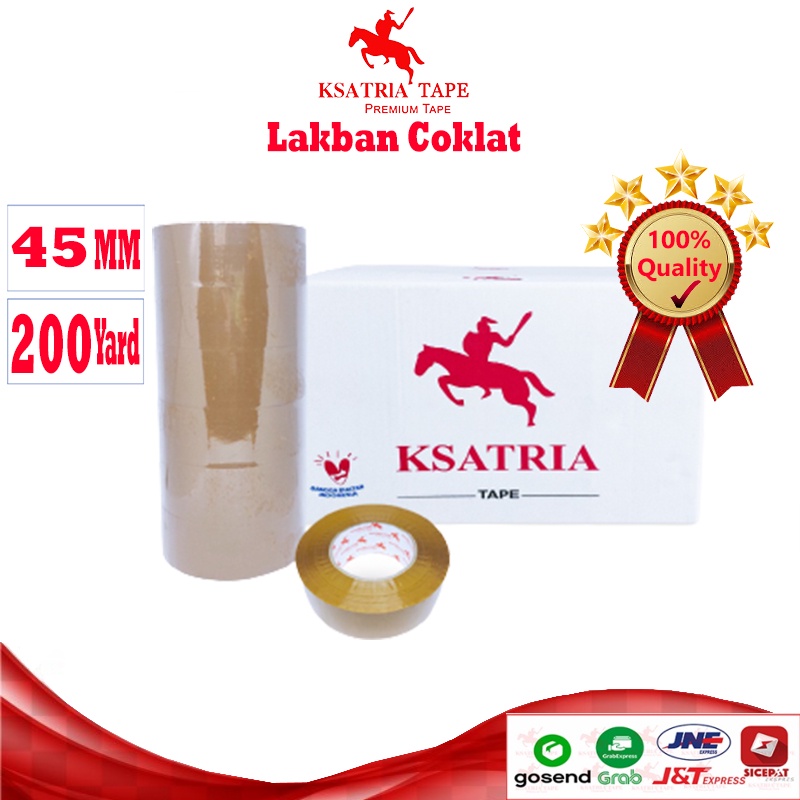 

[TERMURAH] Lakban OPP Tape / Lakban Coklat Dunia Packing 200 Yard (1 Dus)