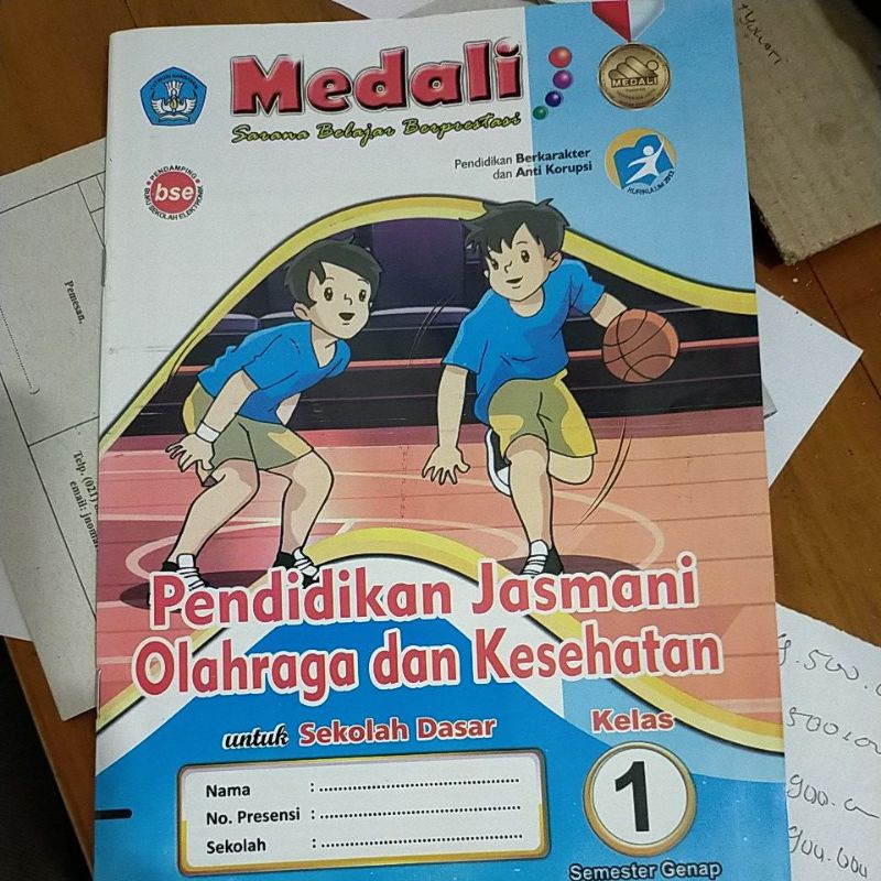 Rady stok buku latihan soal LKS pendidikan jasmani olahraga dan kesehatan k13 SD kelas 1 semester 2