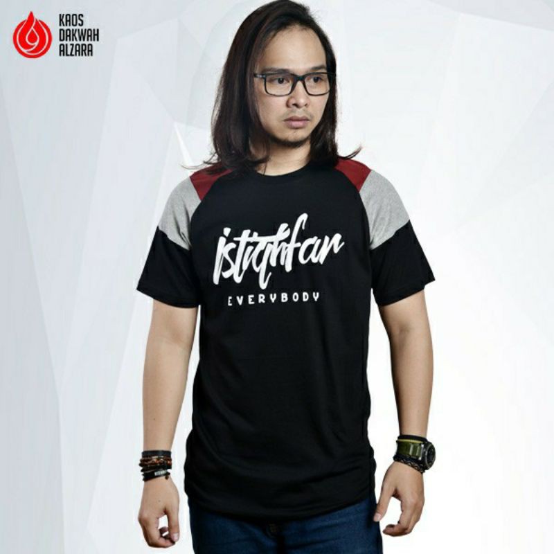 Kaos pria dakwah alzara Istighfar