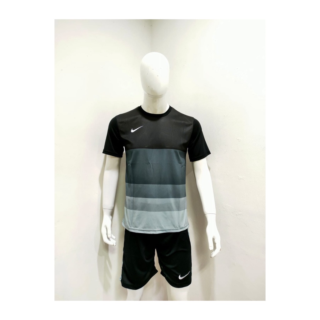 jersey futsal pria kaos sepak bola baju dan celana setelan wanita dewasa t-shirt outfit seragam jarsey kostum olahraga pakaian apparel print sport jersy soccer casual jersi suit NK154 grey