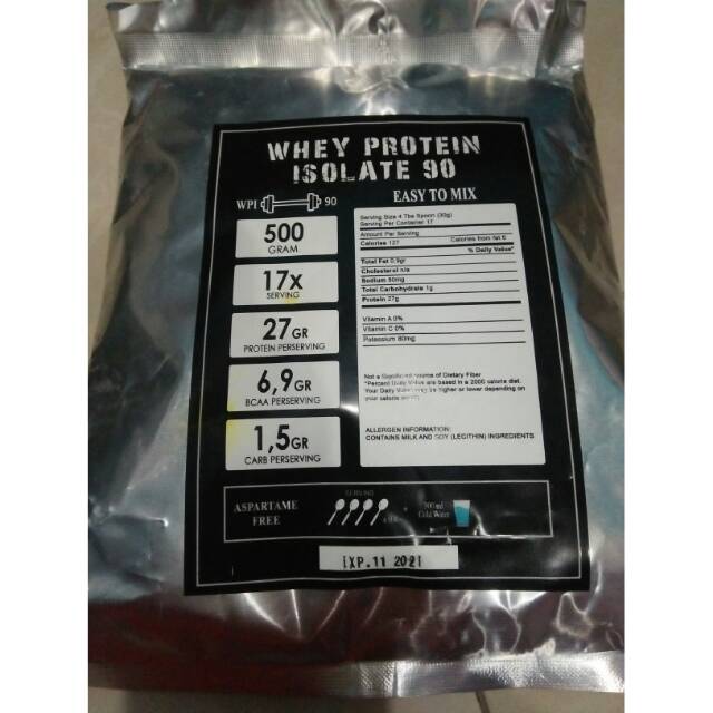 

Susu Whey Protein Isolate 90 500gram