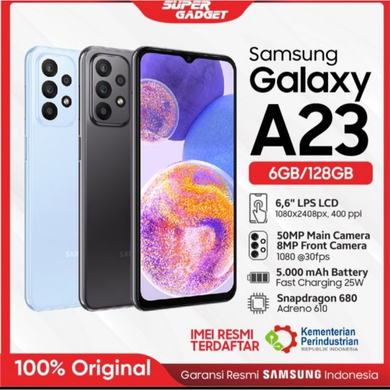 HP SAMSUNG GALAXY A23 6/128 RAM 6 ROOM 128GB