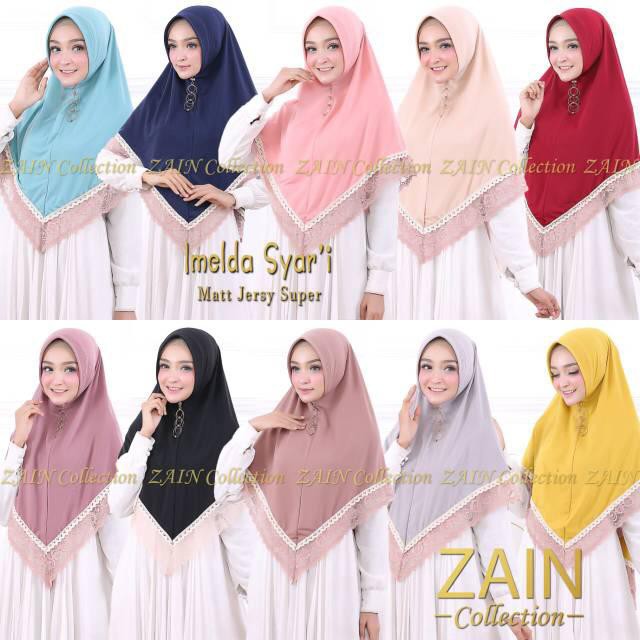 Hijab Instan Renda terlaris Jilbab super murah - imelda