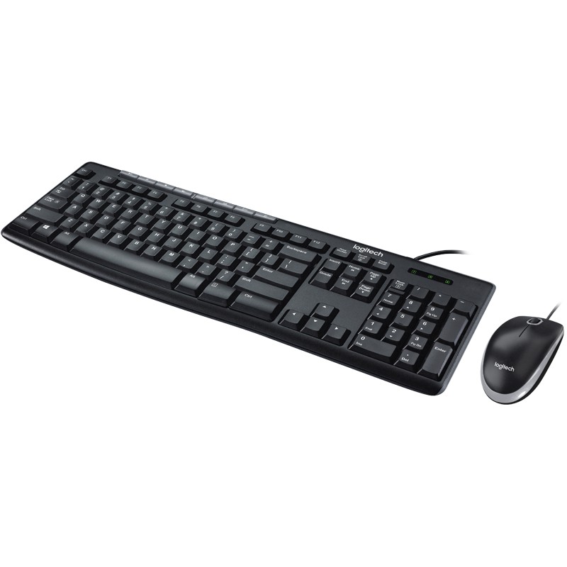 KEYBOARD MOUSE BUNDLE LOGITECH MK200 USB RESMI ORIGINAL