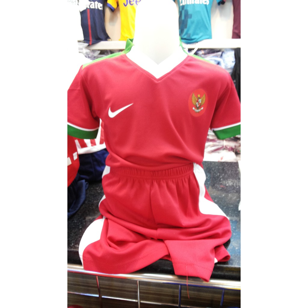 PROMO Jersey timnas Indonesia 2017 2018 Home GO Grade Ori Kids Jr Anak anak LIMITED