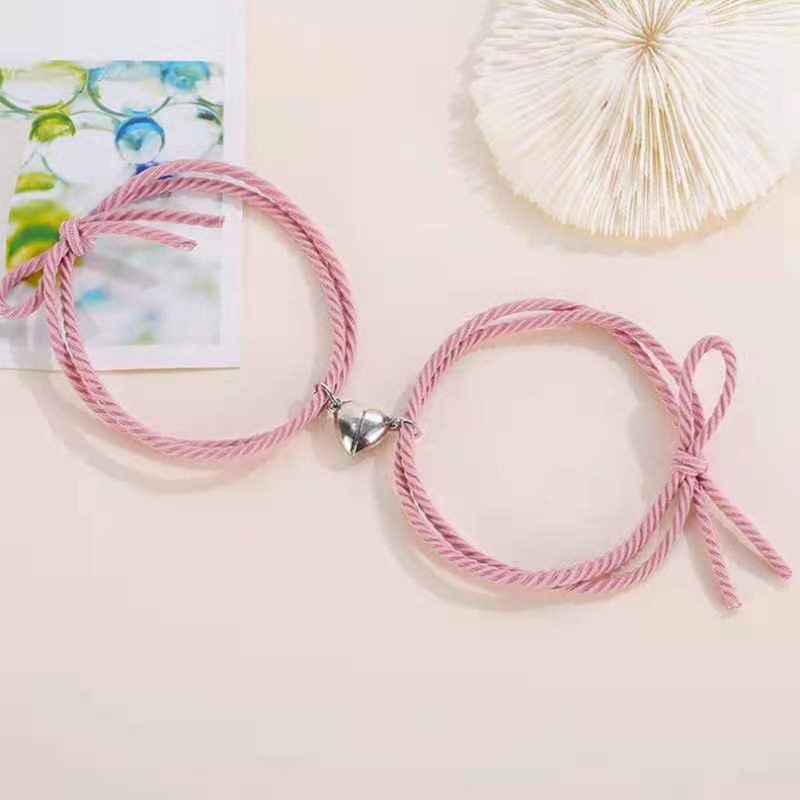 Gelang Couple Gelang Magnet Korea Gelang Pasangan 2 in 1 Magnet Love Indoberkah88