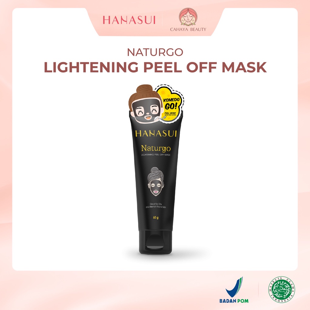 Jual Hanasui Naturgo Peel Off Mask Black 60g Shopee Indonesia