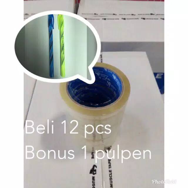 

1 ROLL ISOLASI / SELOTIP 1/2 INCH x 72 YARD MUSCLE