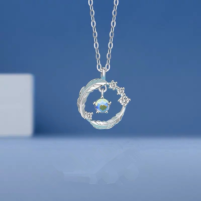Lembut, Ringan-Berbulu, starry-moon legend necklace female ins Tidak Luntur. Siswa Cukup Kirim Pacarnya Ombak Kado.