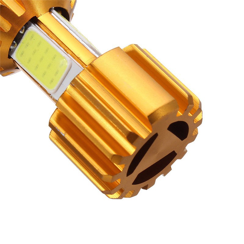 H4 H6 Lampu Depan Motor 6000K LED 18W Hi / Lo COB 2000LM Warna Putih