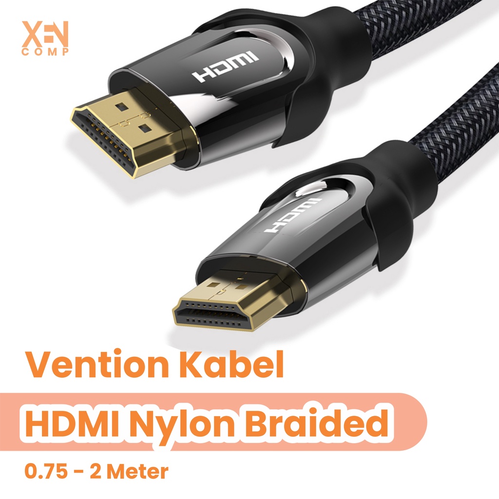 Vention Kabel High Speed Nylon Braided HDMI v2.0 4K VAA-B05 0.75m / 1m / 1.5m / 2m