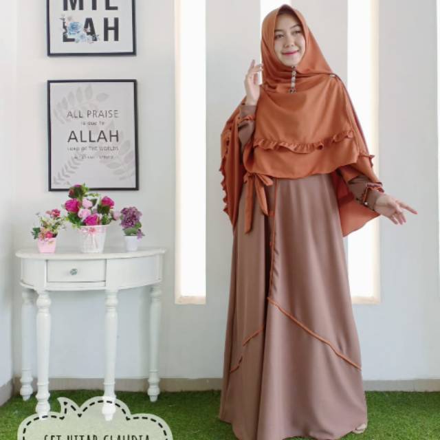 Gamis Claudia Set Syari Aku Karissa