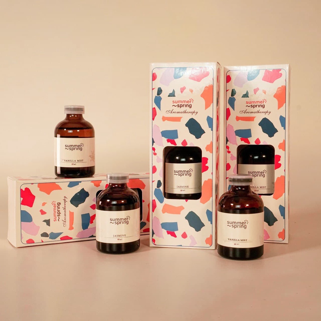 Pengharum Ruangan Reed Diffuser Aromatherapy Diffuser Aroma Pewangi Oil Essential Jasmine Summer Spring 40ml