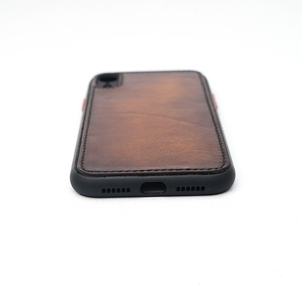 Soft Case iPhone XR Brushoff Leather Premium Free Custom Nama