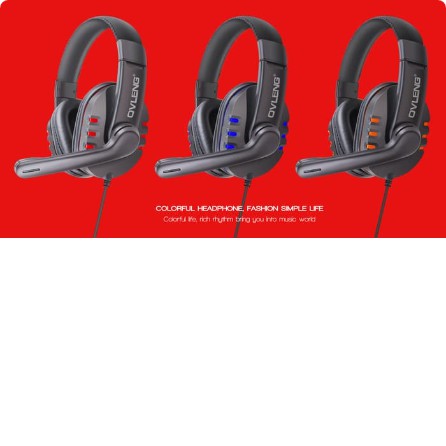Ovleng X6 Stereo Gaming Headset Free Aux Splitter