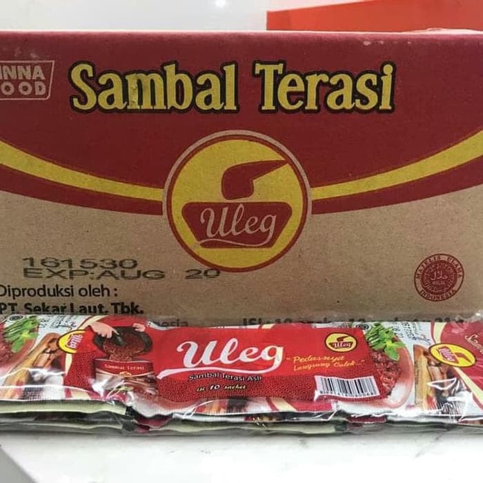 

Sambal Terasi ULEG 20 gr isi 100 sachet / KARTON