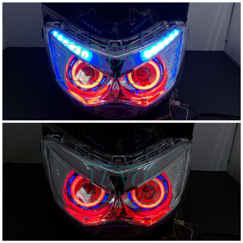 LAMPU PROJIE DEPAN NMAX LAMA HEADLAMP PLUS PROJECTOR NMAX OLD LED
