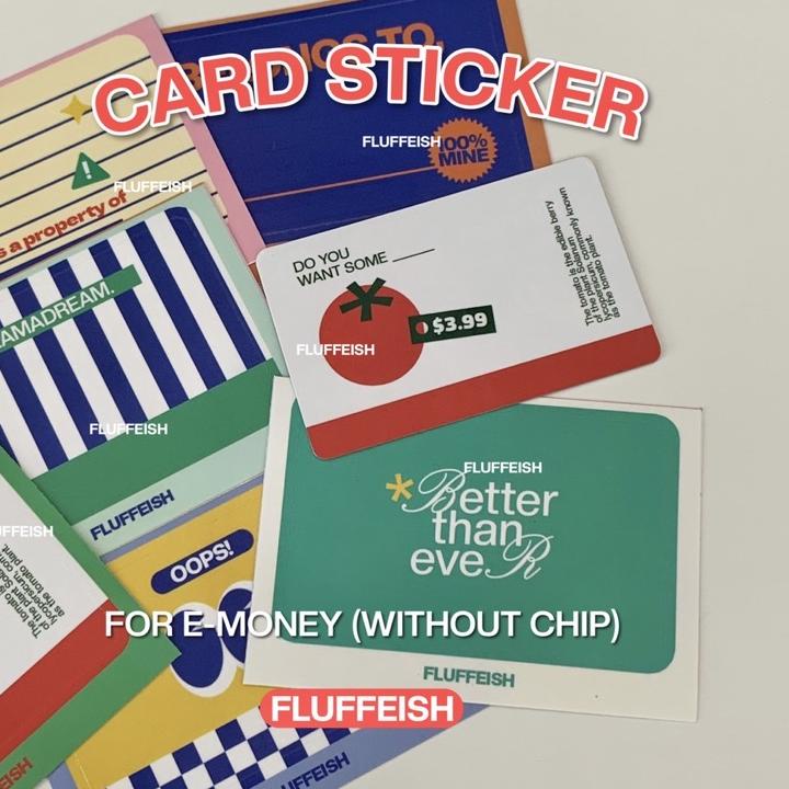 

TRXBb0B5--FLUFFEISH - CARD STICKER (FOR E-MONEY)