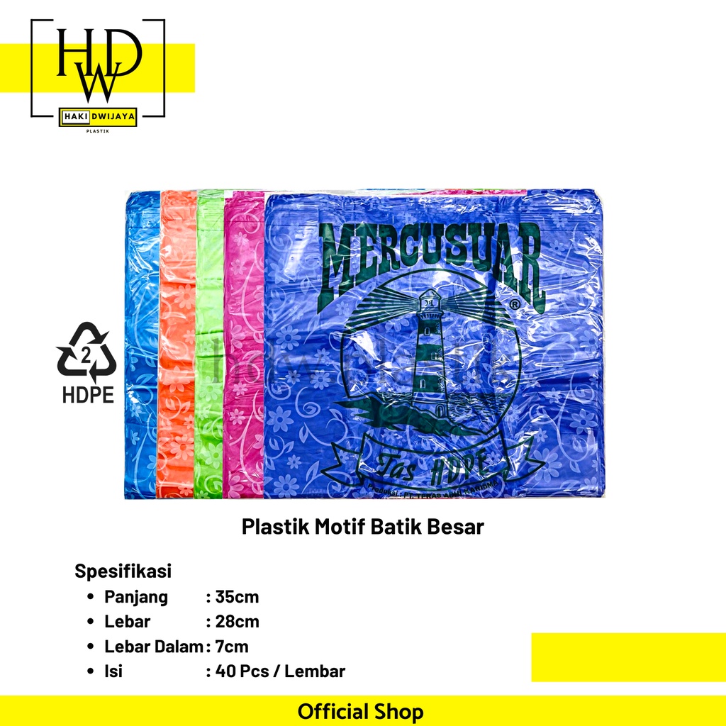 Kantong Plastik Kresek Motif Batik Besar 48