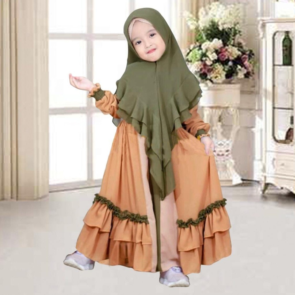 GAMIS TAZKIA KIDS / GAMIS ANAK PEREMPUAN / BAJU GAMIS ANAK KECIL