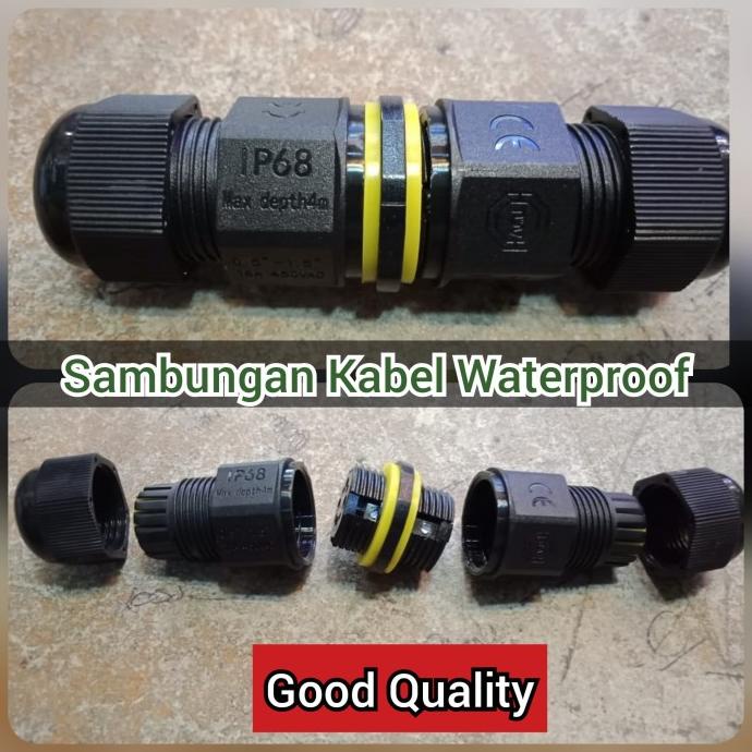 Sambungan Kabel waterproof tahan air - Soket outdoor - IP connector