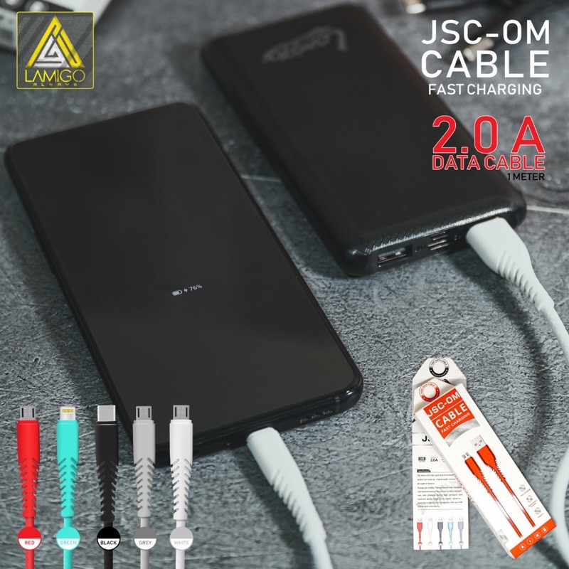 Kabel Data JSC-OM 2.0A Fast Charging Micro Usb V8 Kardus Import