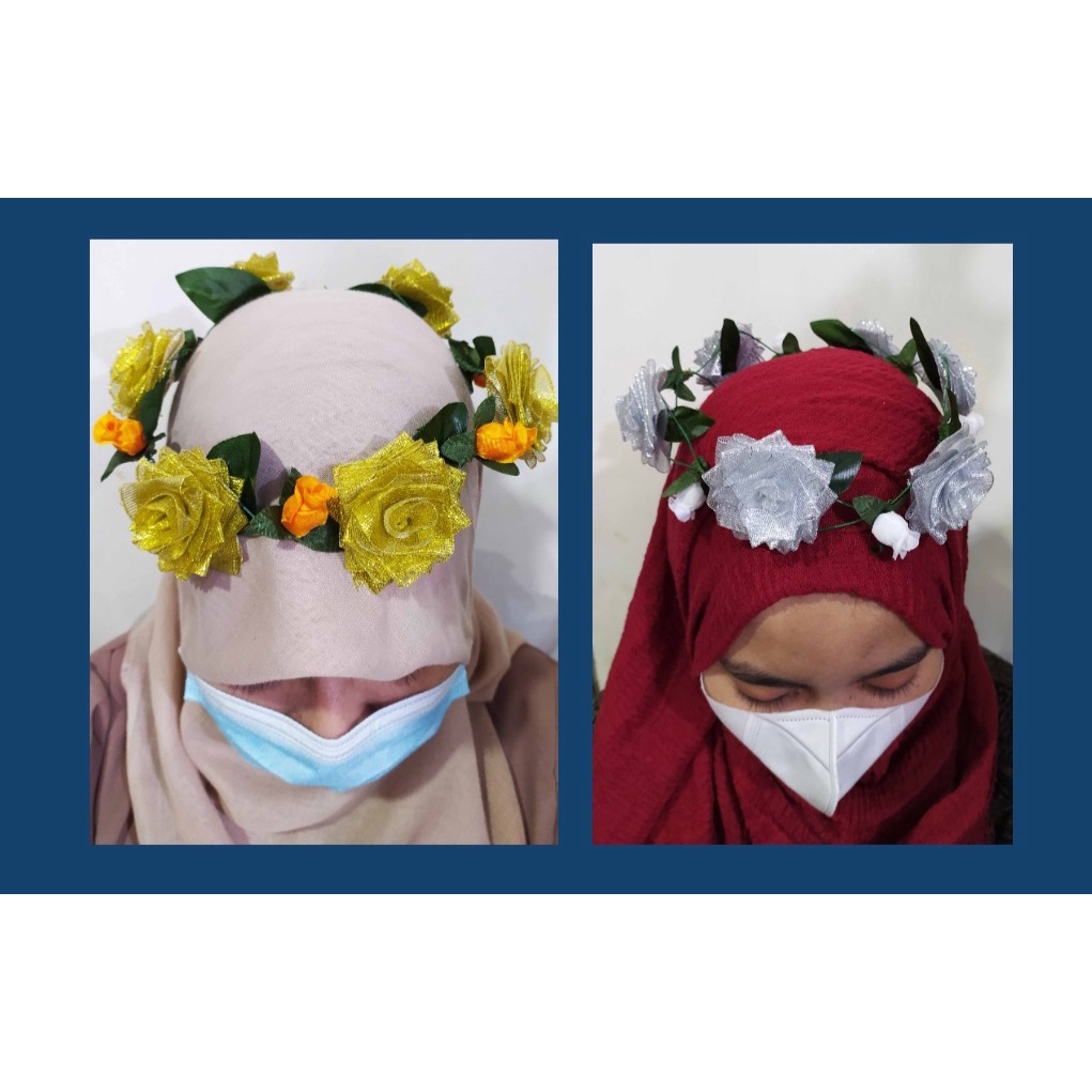 Flower Crown Rossie Fancy - Flower Headpiece, Mahkota Bunga