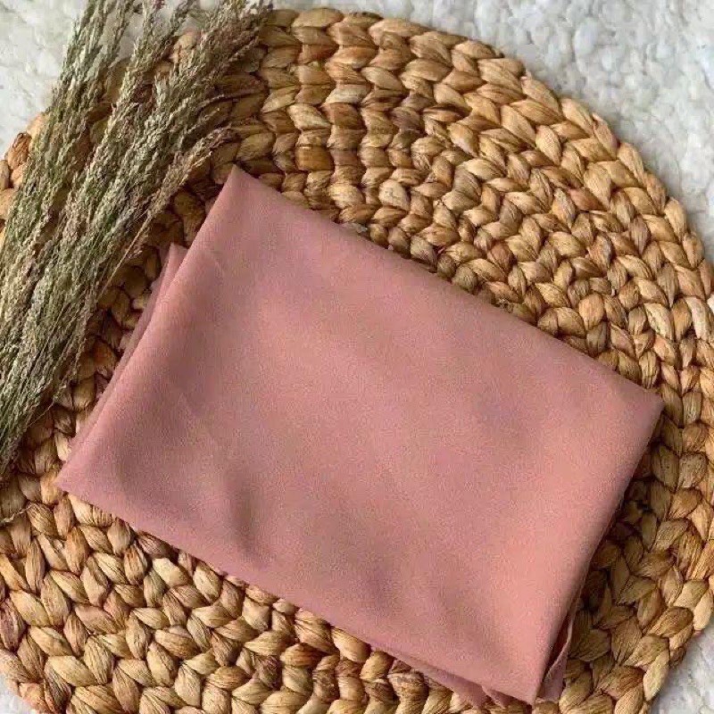 Pashmina tali PED ANTEM , bahan diamond , 170 x 75-Mocca