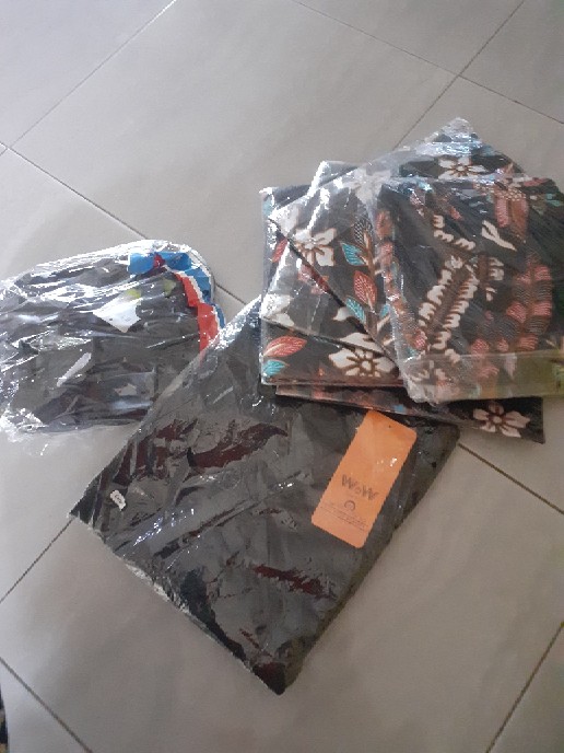 Batik Couple Keluarga Moderrn Seragam Batik Set Pekalonga Motif Manok Tarong Werno Busui Jumbo