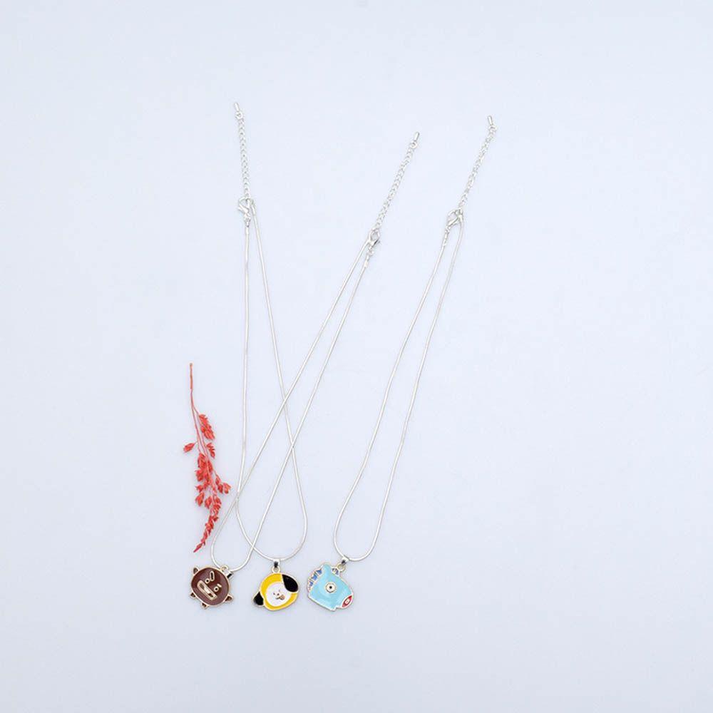 TOP Kalung BTS Fashion Perhiasan Lucu Indah Charms BT21 Jewelry