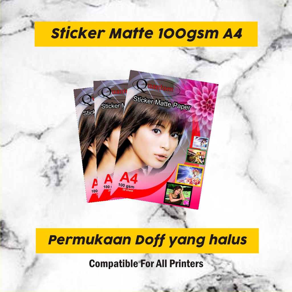 

Platinum Sticker Matte Paper A4 100gsm