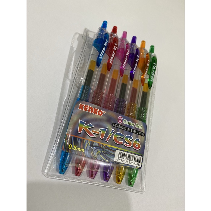 

tulis-alat-paket- pen gel kenko k1 set 6 -paket-alat-tulis.