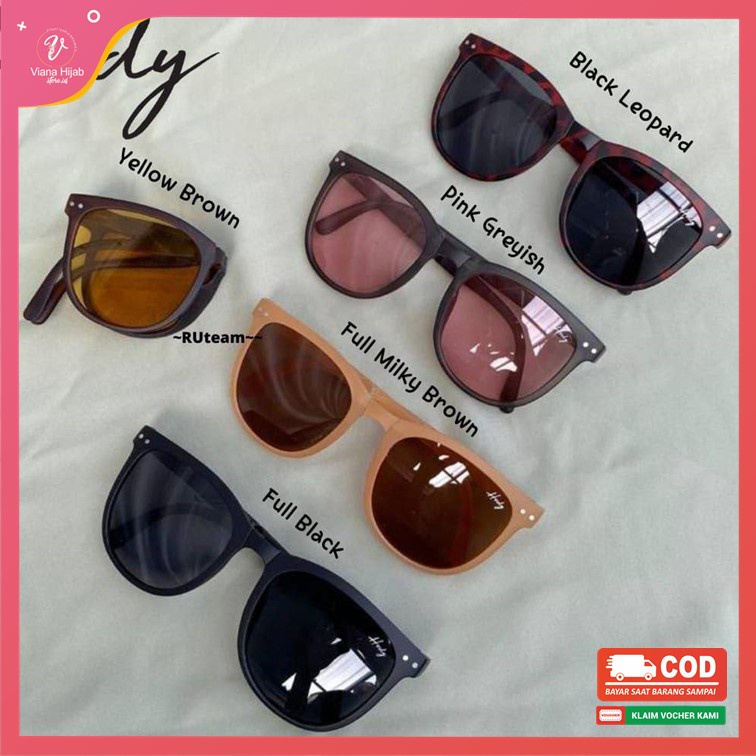 Kacamata Lipat Hody Sunglasses Foldable HG 01Anti UV Fashion Style Fashion Kacamata Hitam Portabel U
