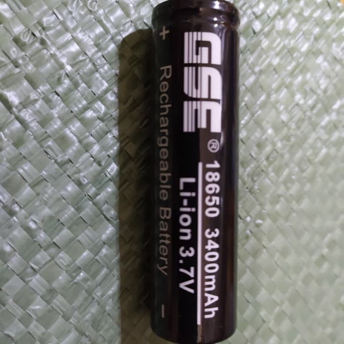 Baterai GSE Hitam 3400mAh IMR 18650