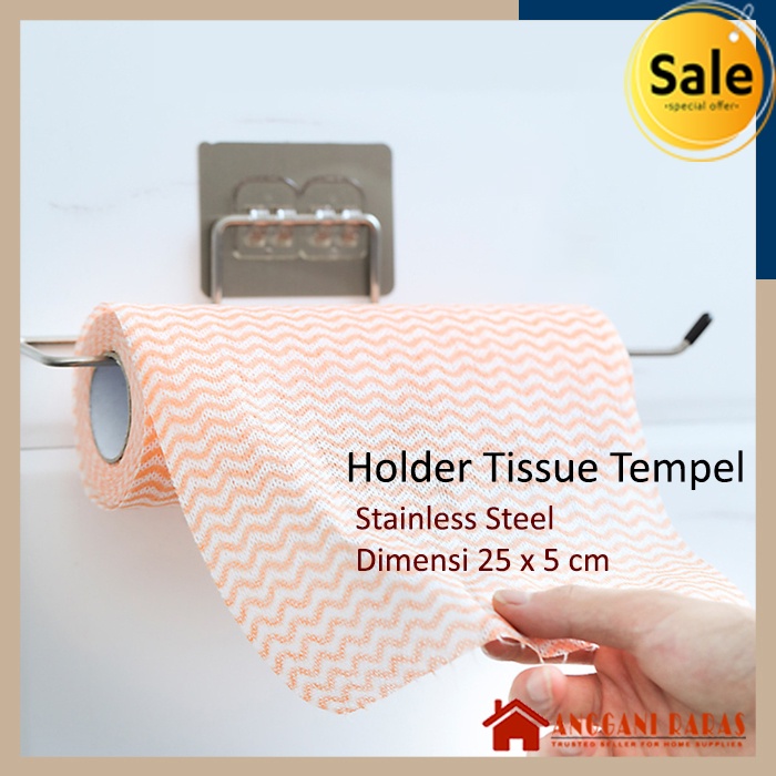 Tempat Tissue Toilet Tisu Gulung Holder Tissu Roll WC Tempel