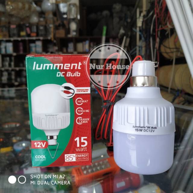 lampu dc 12 volt led 15 watt lampu aki lumment emergency