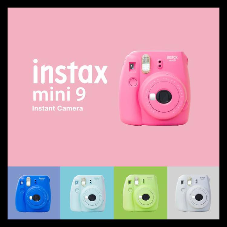 {BISA COD} GARANSI RESMI Fujifilm Instax Kamera Polaroid Mini 9 / 9s RESMI Kamera Instan TERBAIK