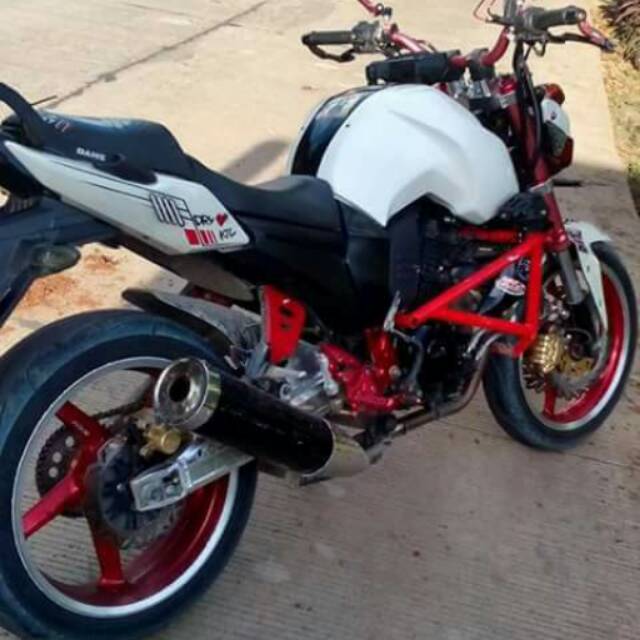 Knalpot racing tipe ori ninja karbu byson vixion r15 cbr cb150r tiger megapro