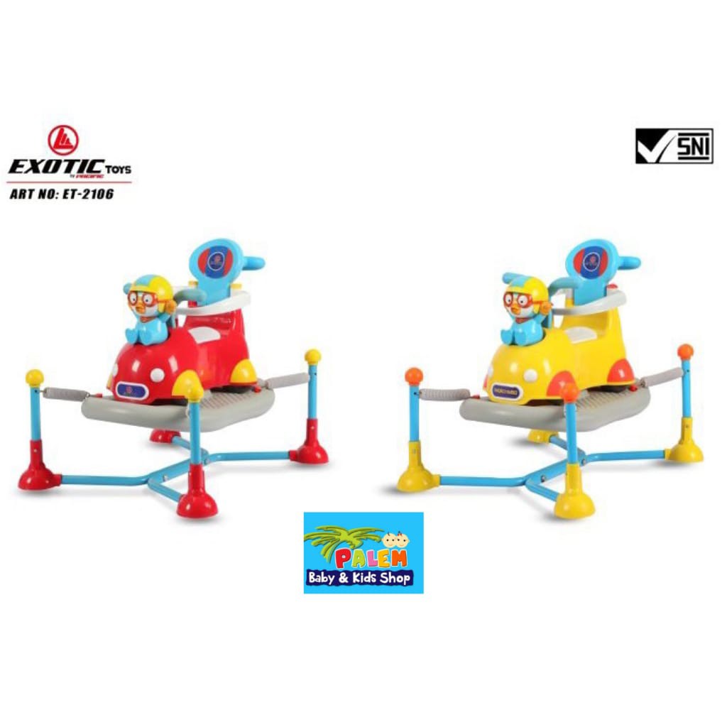 Exotic multifunction 4 in 1 rocking spring chair / mainan kuda kudaan ride on multifungsi ET-2106