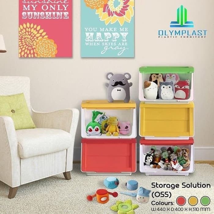 Lihat Detal Container box Olymplast (Storage box) BANDUNG GOJEK ONLY - Merah terlaris