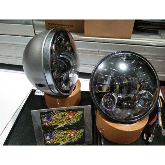 LAMPU LED DAYMAKER 16 LED SET BATOK L2G FULL PRES REVLEKTOR DAYMAKER 5,7 INCH 16 LED CB GL MP TIGER