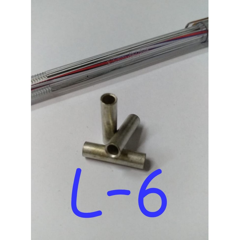 Verbending Connector L-6 / Konektor Shock Sok Sambungan Kabel 6mm / Verbending 6mm Sock 6 mm