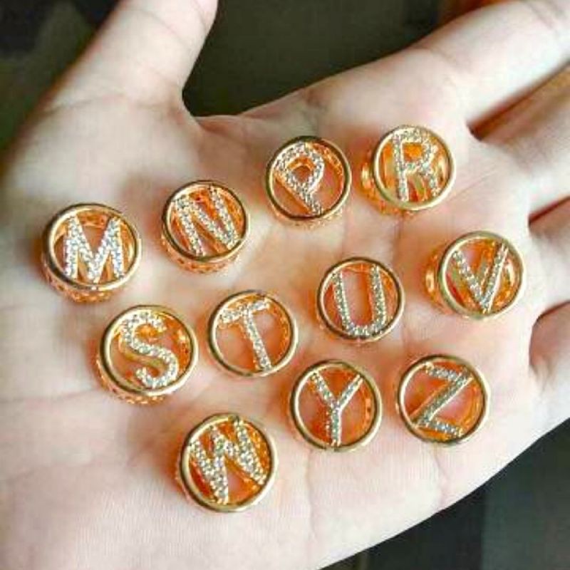 Liontin Huruf Inisial Untuk Gelang Tali Kawat