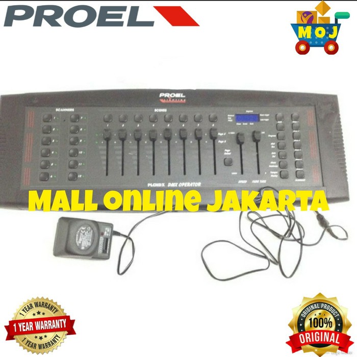 Mixer dmx proel plcndx 4 moving head controler plcndx4